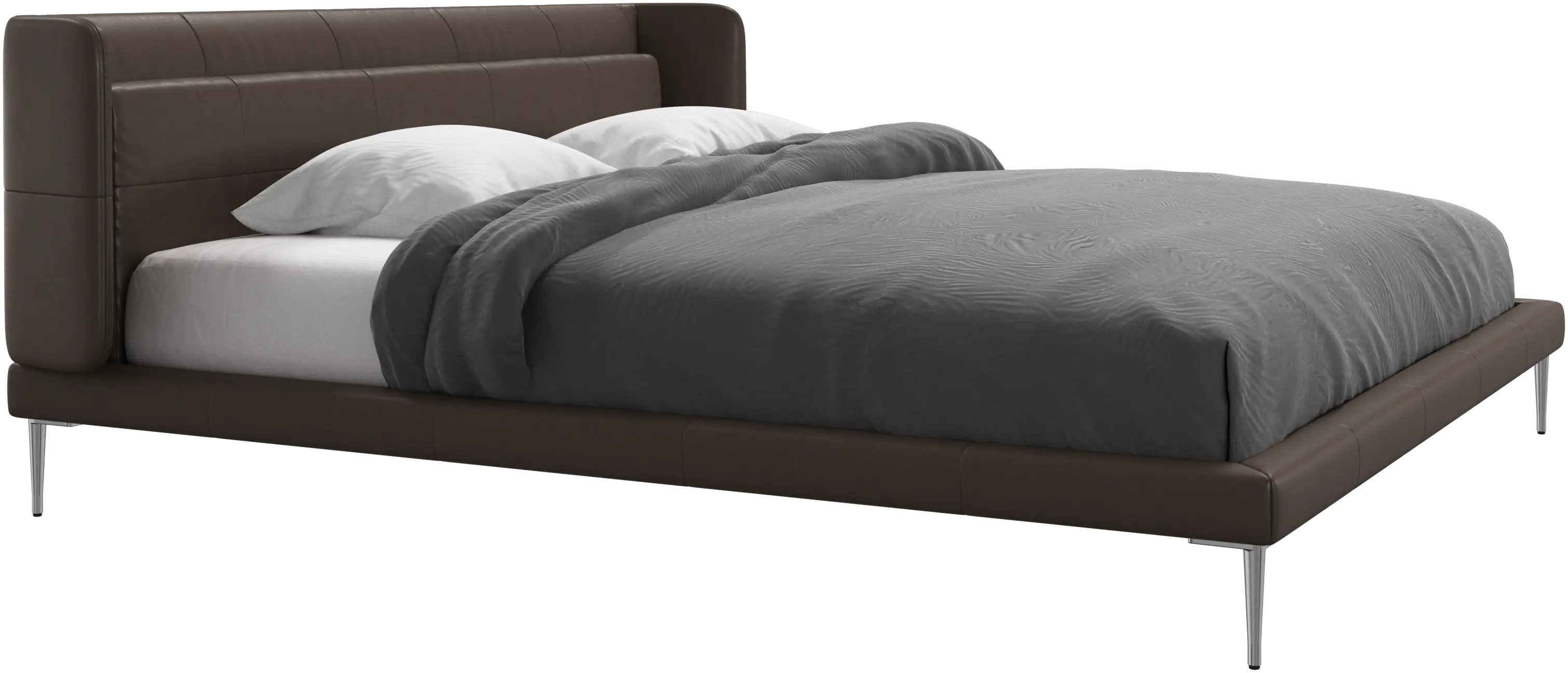 【美品】BoConcept ベッドフレームAustin キングサイズ デザイナーベッド | デンマークデザインの家具 - グレー, メタル
